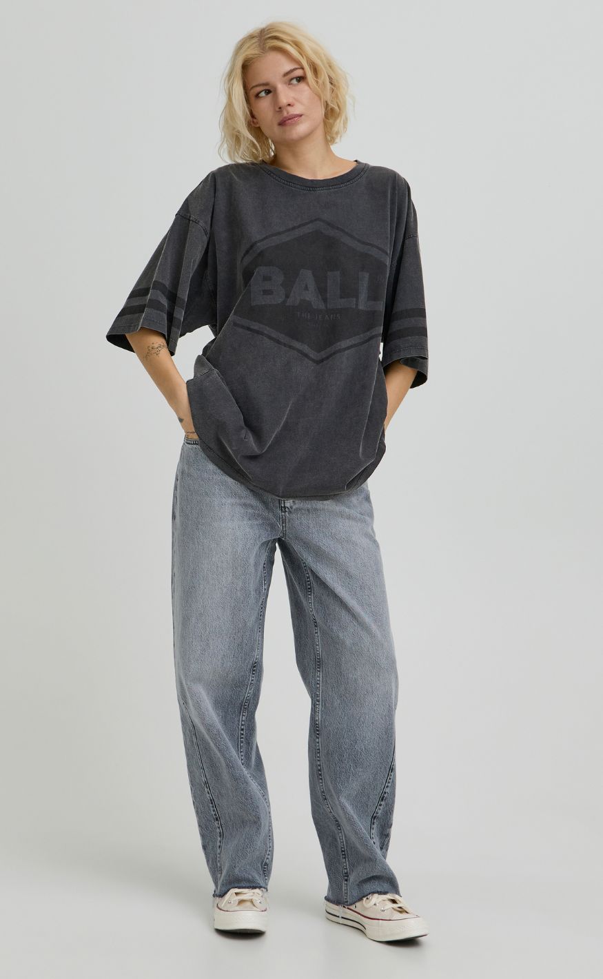 BALL Original T-shirt - Noemi - Black