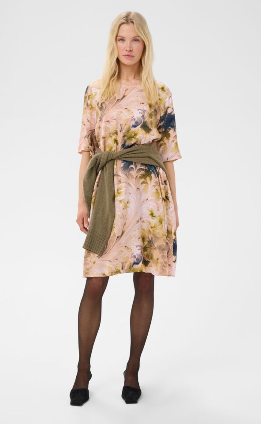 Culture Kjole - Andora Berna - Blue/Green Swirl