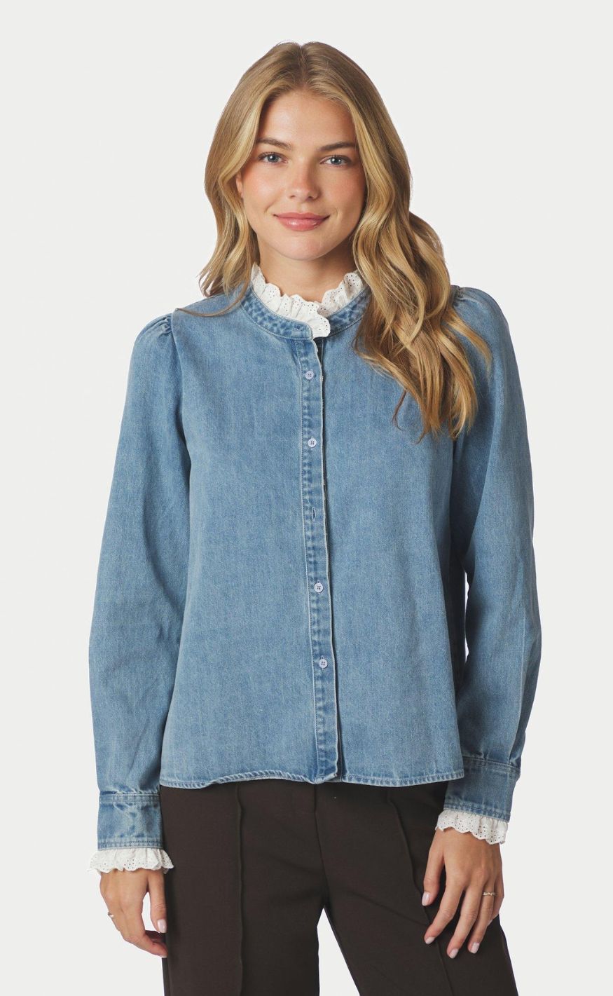 Neo Noir Skjorte - Imara Denim - Light Blue