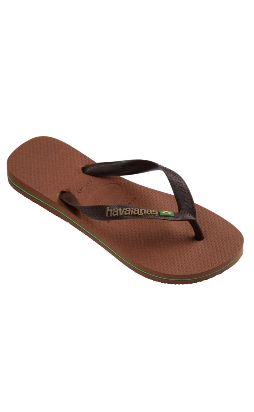 Havaianas Klipklappere - Brasil Logo - Rose/Coffee