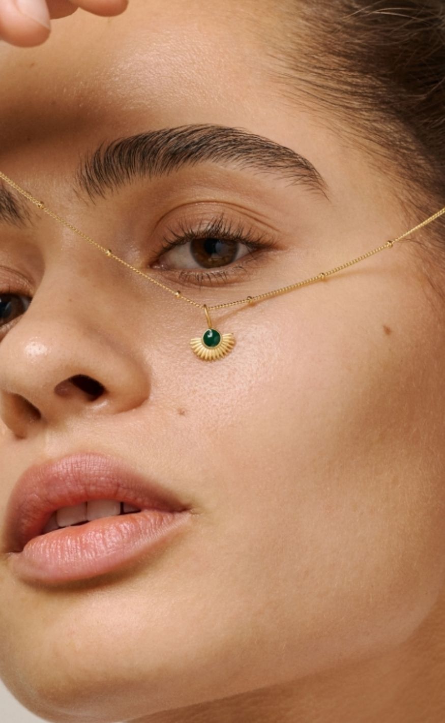ENAMEL Copenhagen Halskjede - Soleil - Petrol Green