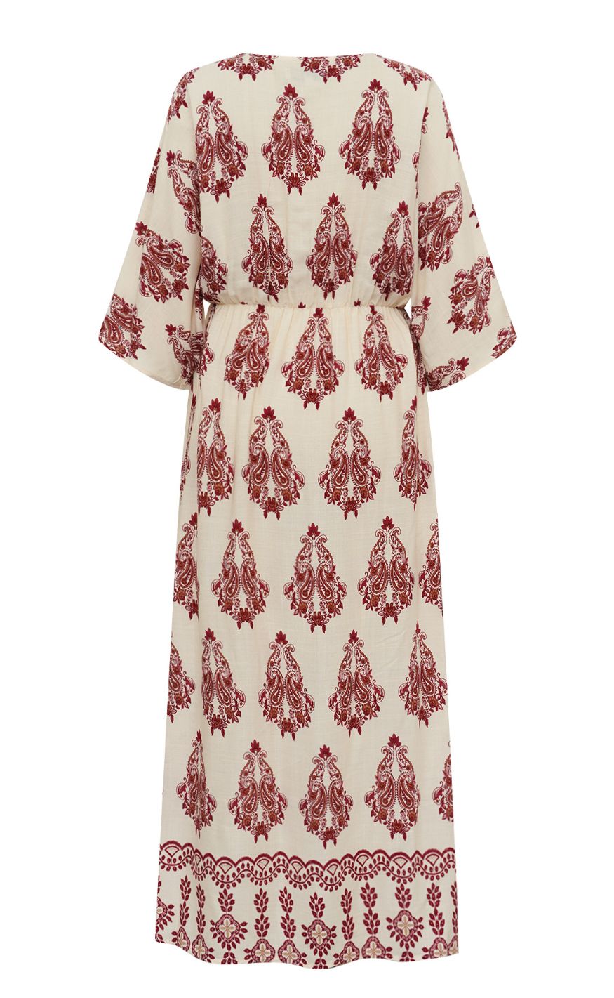 Lollys Laundry Kjole - SavannahLL Maxi 3/4 - Creme