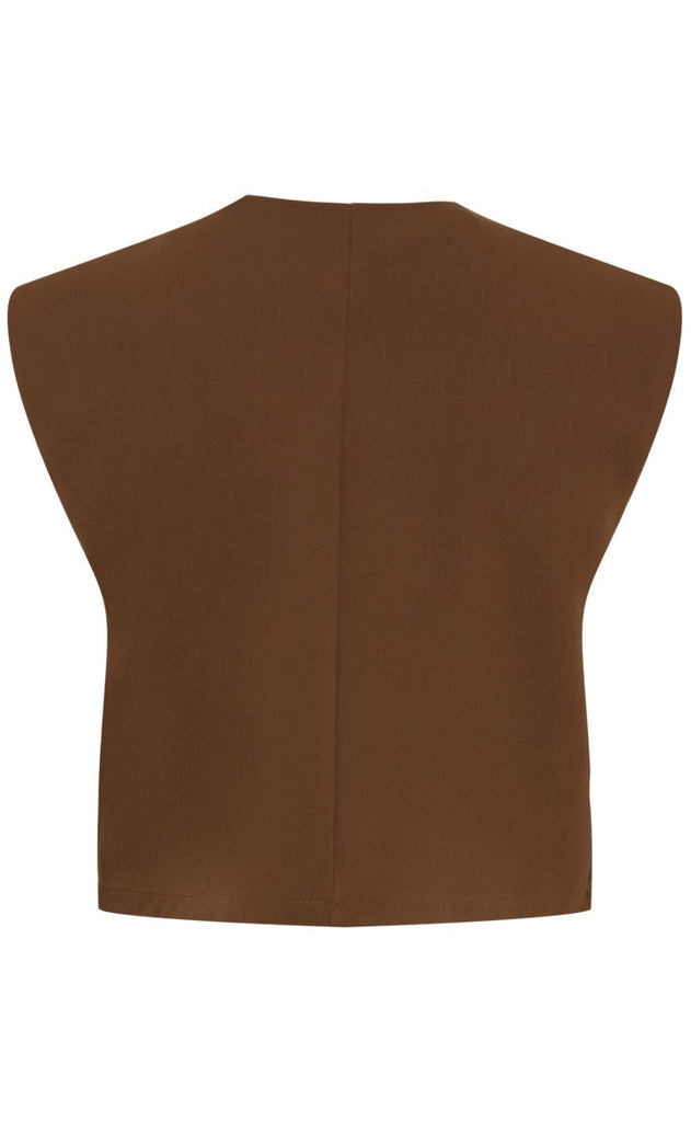 Marta Du Chateau Vest - Smilla - Dark Brown