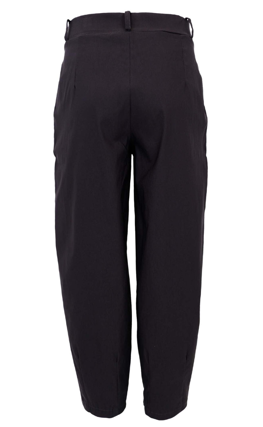 Black Colour Bukser - Beverly Barrel - Black