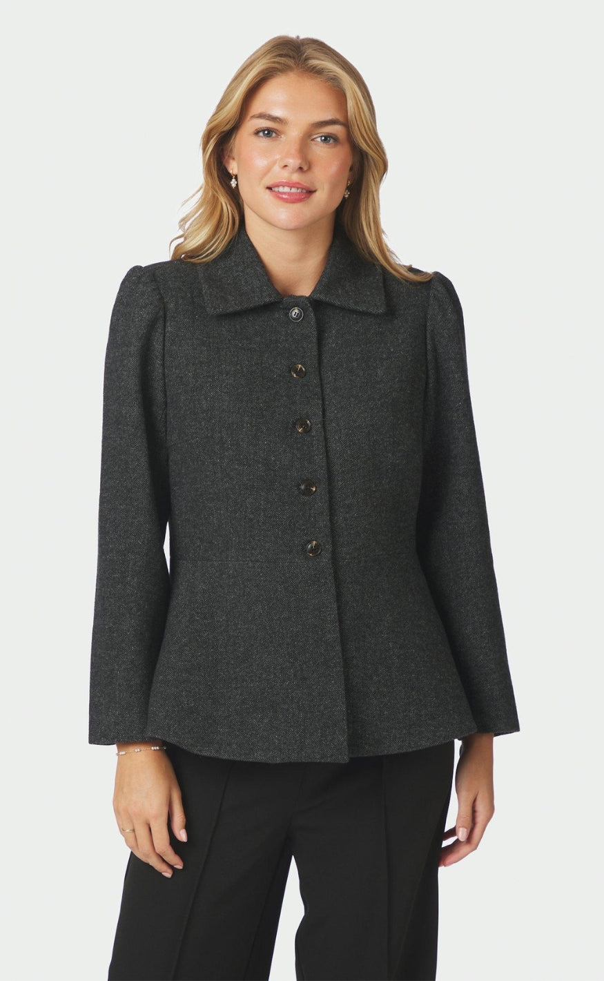 Neo Noir Jakke - Melisa Tweed - Dark Grey