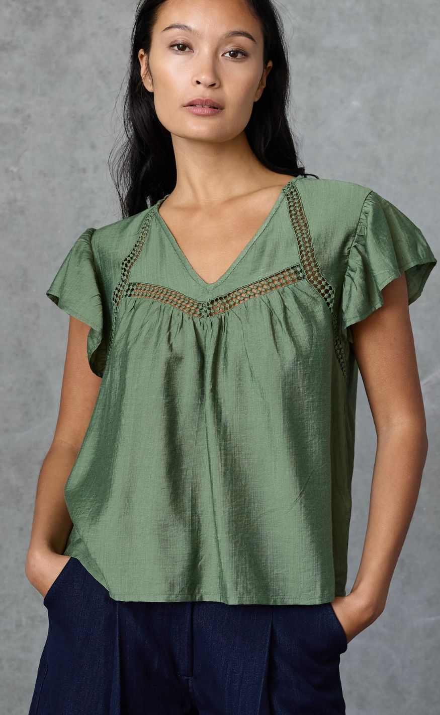Love & Divine Topp - Love1616 - Dark Olive