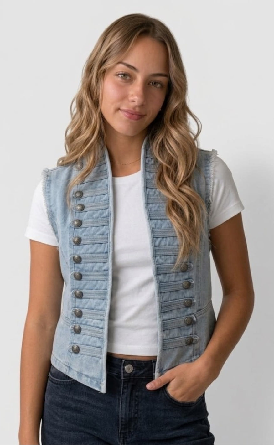 Tim & Simonsen Vest - Michaela - Light Blue