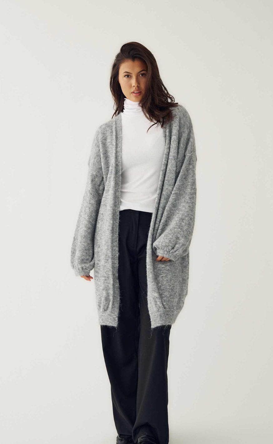Noella Cardigan - Maricela - Medium Grey Melange