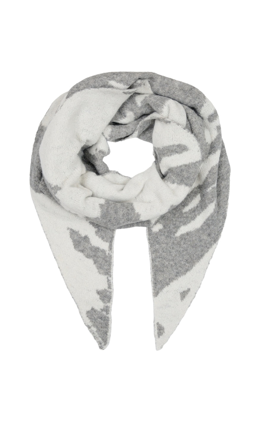 Marta Du Chateau Skjerf - Freesia - Light Grey