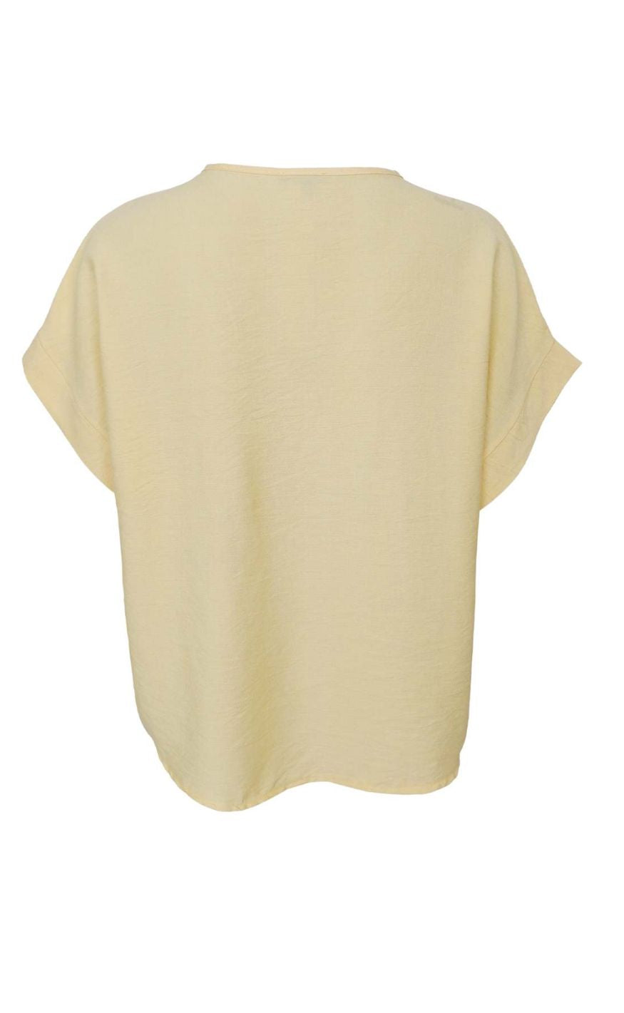 Black Colour Bluse - Samos - Lt. Yellow