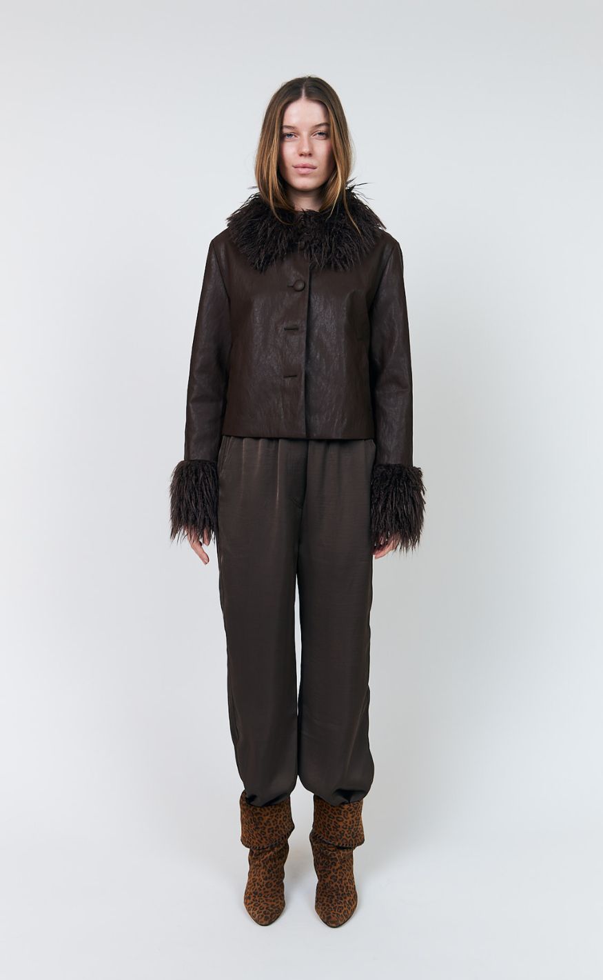 Lollys Laundry Bukser - Talma - Dark Mokka