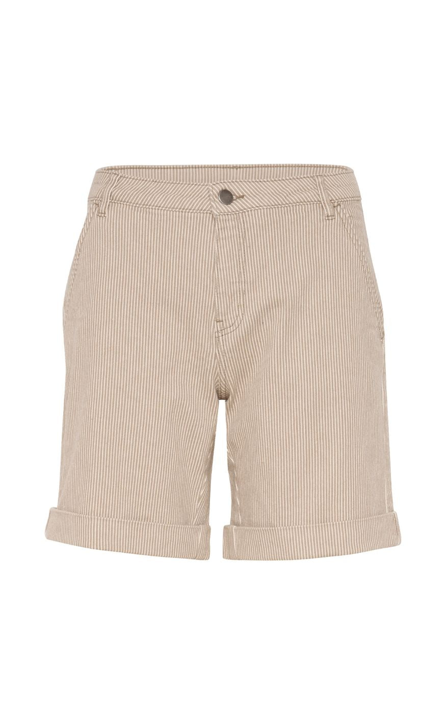 Culture Shorts - Milky - Dune/White Stripe