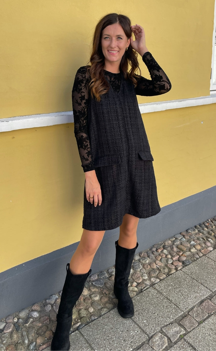 Say INA Copenhagen Kjole - Jessi Spencer - Black Tweed