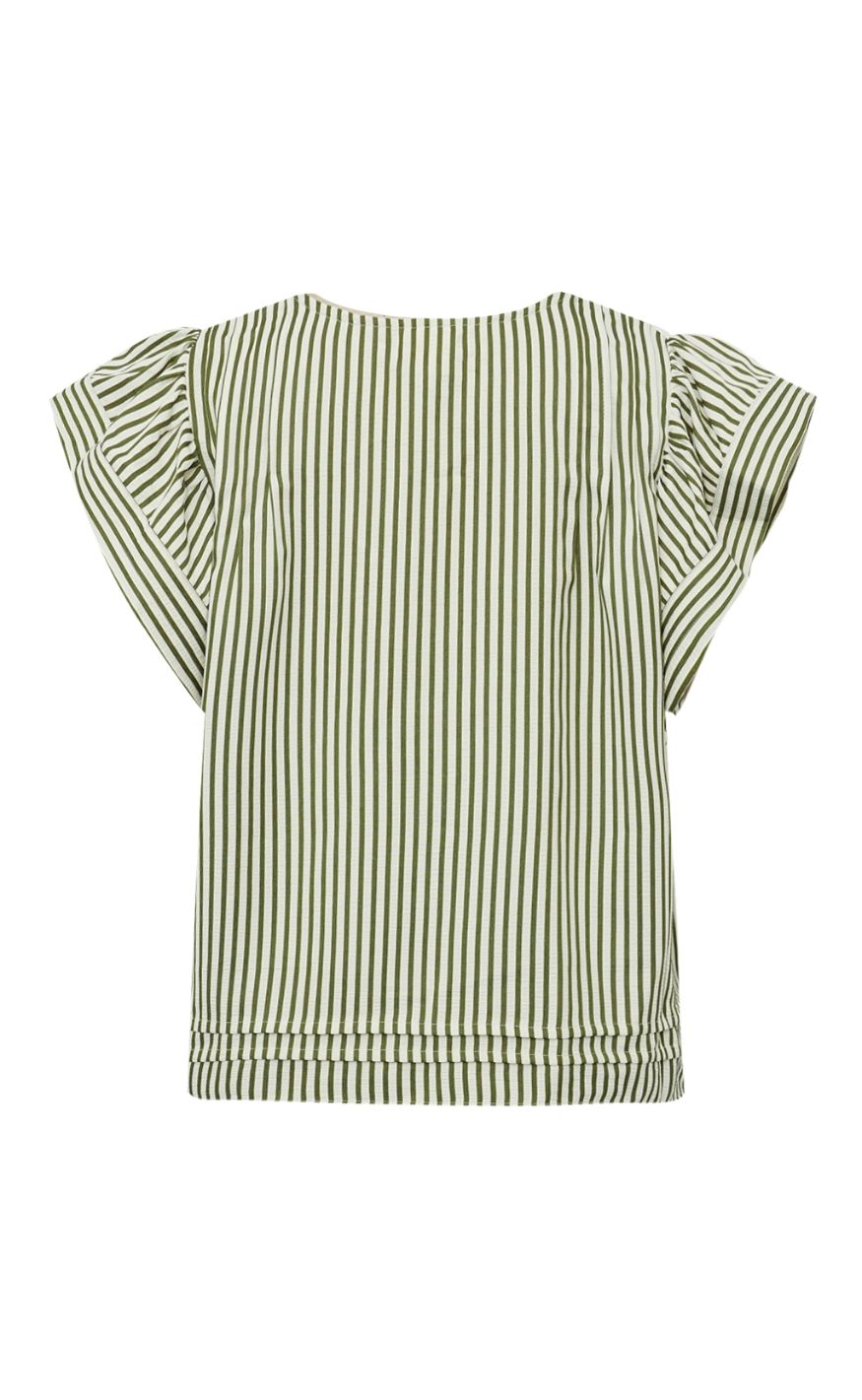 Gossia Bluse - Minka - Creme Army Stripes