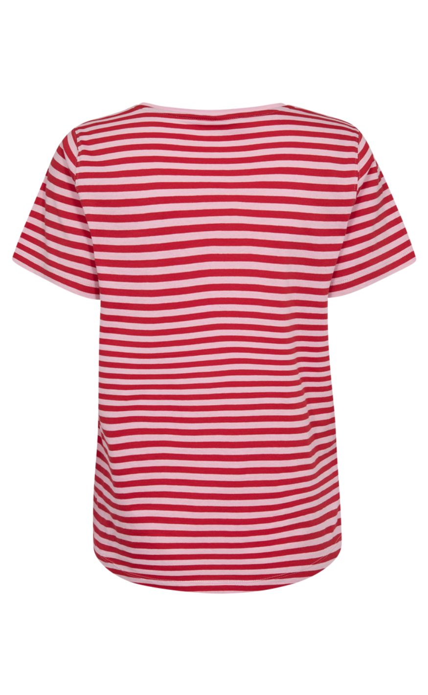 Freequent T-shirt - Mian - Sweet Lilac w. True Red