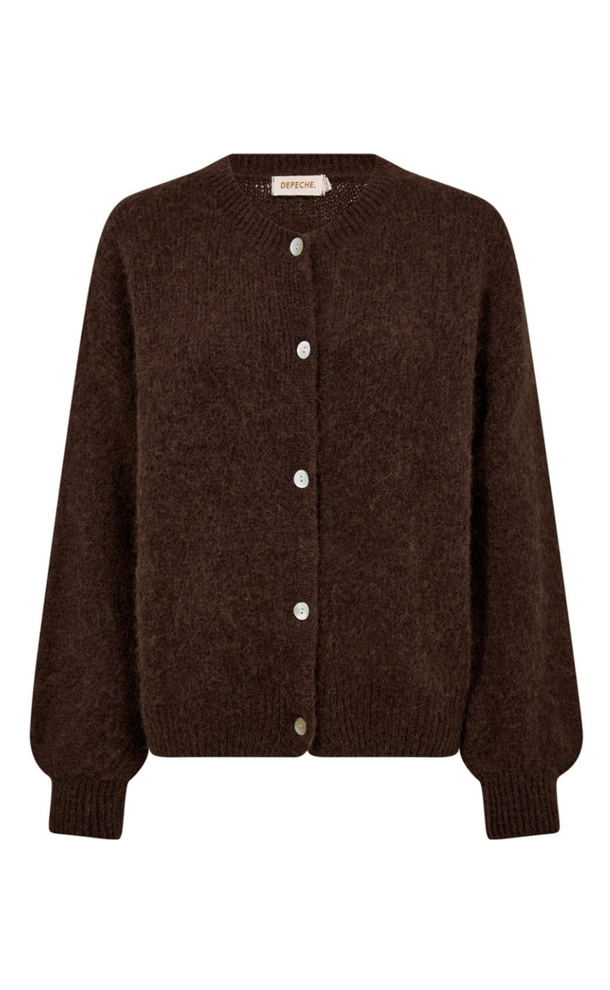 Depeche Cardigan - Sarah Alpaca - Brown