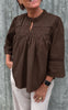 Say INA Copenhagen Skjorte - Isa - Dark Brown