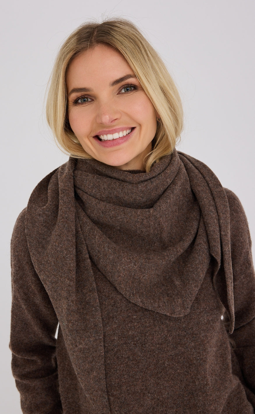 A-View Skjerf - Merino - Brown
