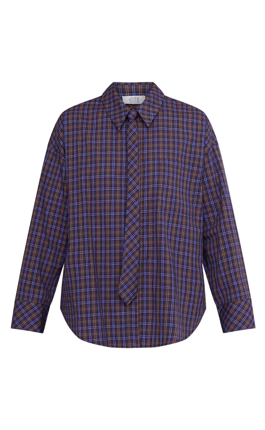 Love & Divine Skjorte - Love1645 - Brown Check