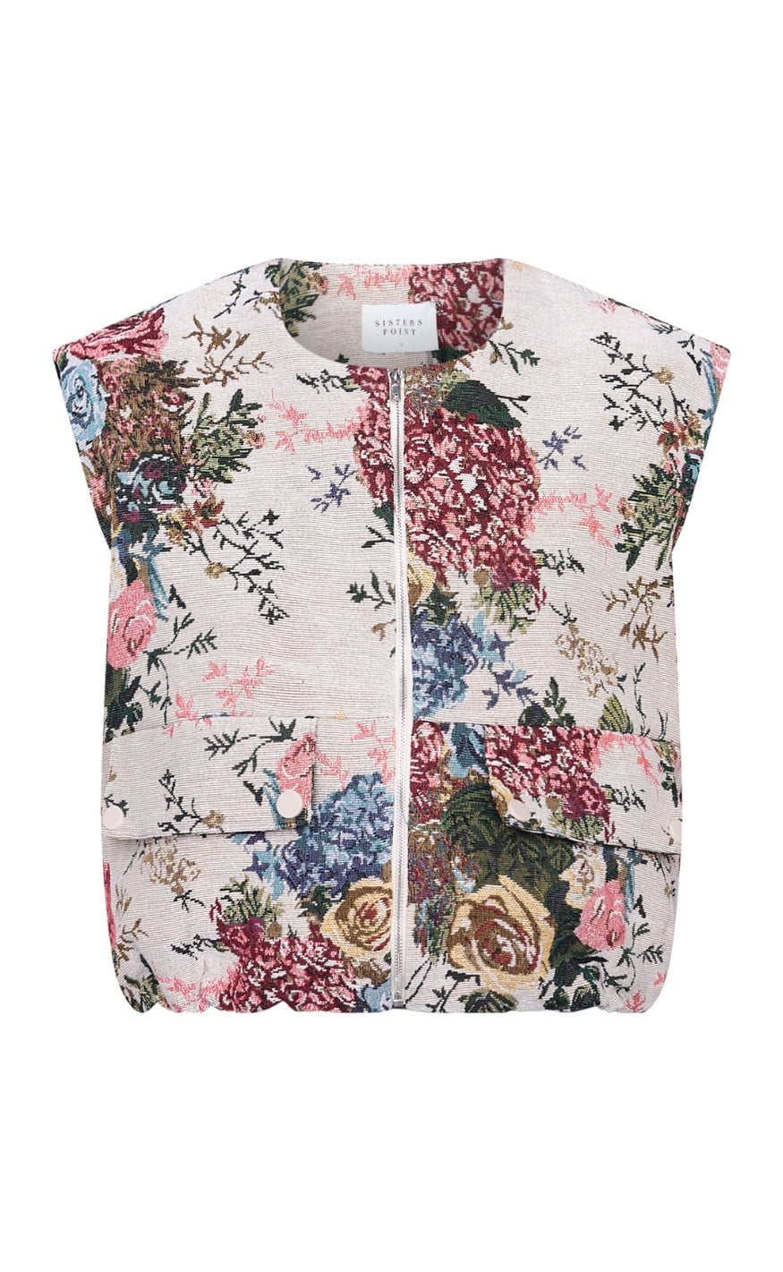 Sisters Point Vest - N.GARWIN-VE - L. Flower Jacquard