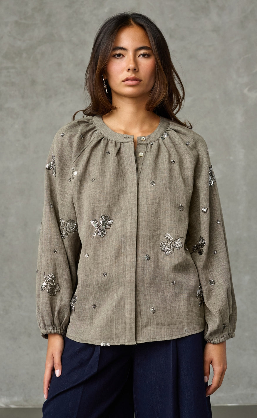 Love & Divine Bluse - Love1642 - Khaki