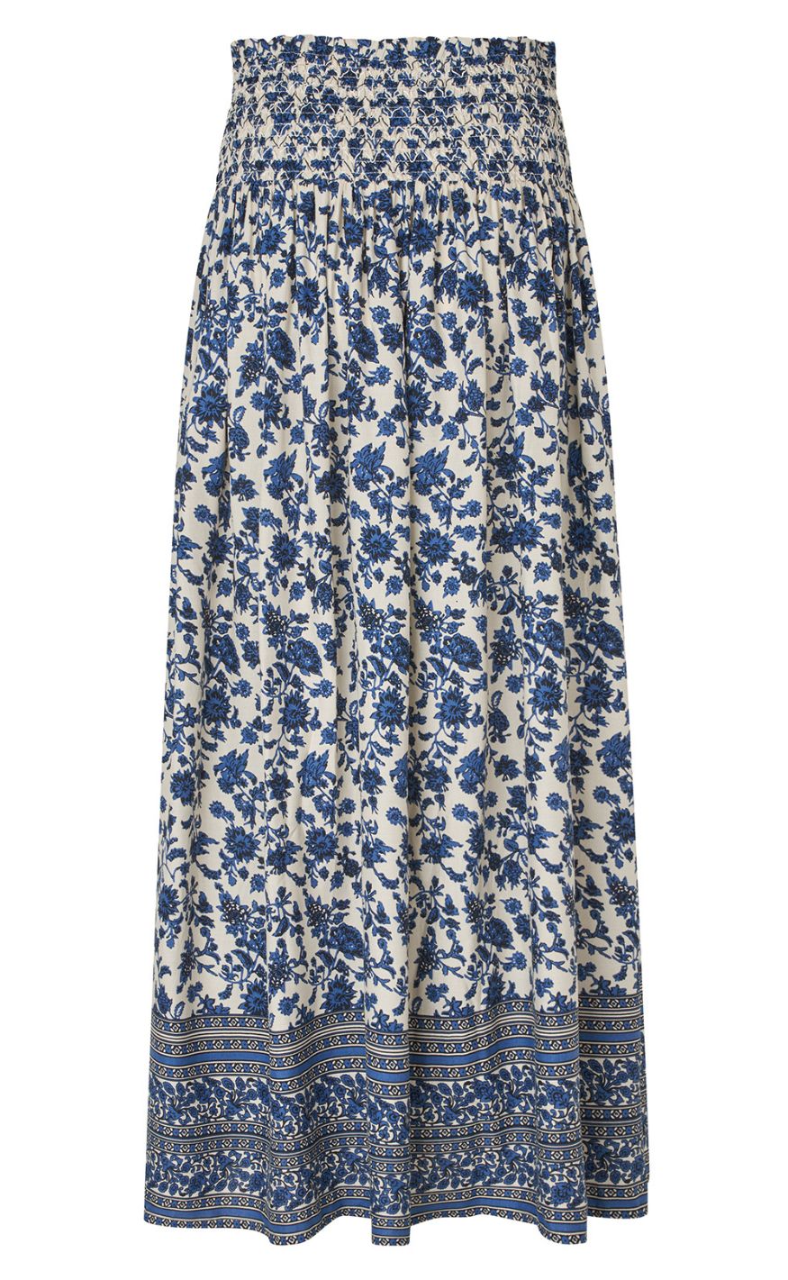 Lollys Laundry Skjørt - Myra Maxi - Blue