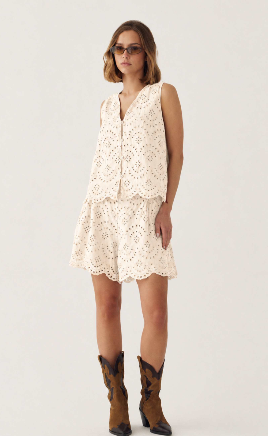 Noella Vest - Maite - Ivory