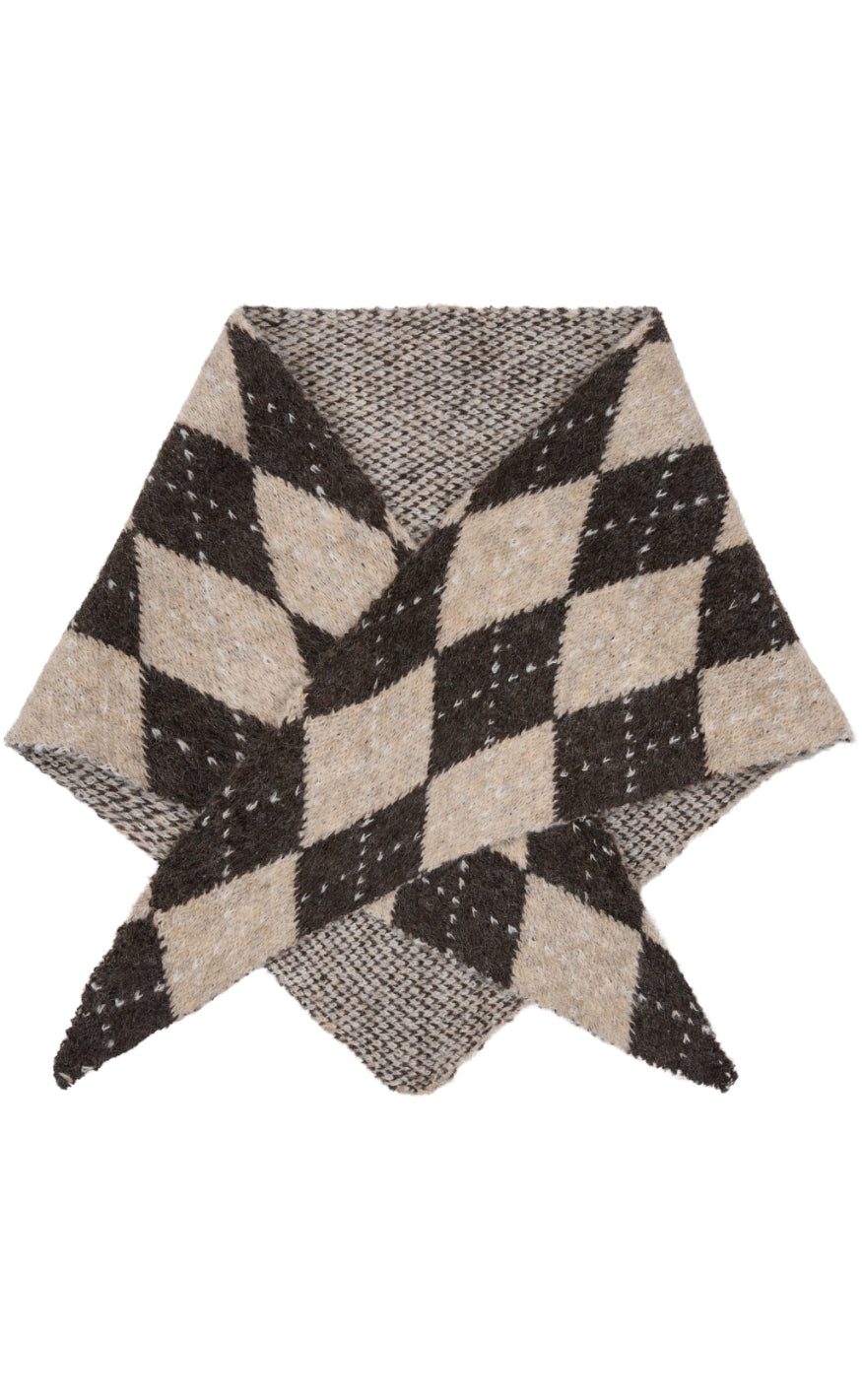Marta Du Chateau Skjerf - Maxi - Coffee/Taupe