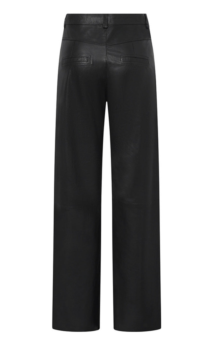 Depeche Bukser - Boa HW Straight - Black