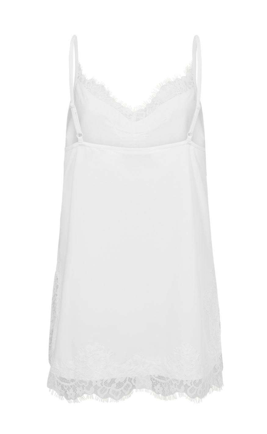 Freequent Topp - Bicco Lace - Off-white