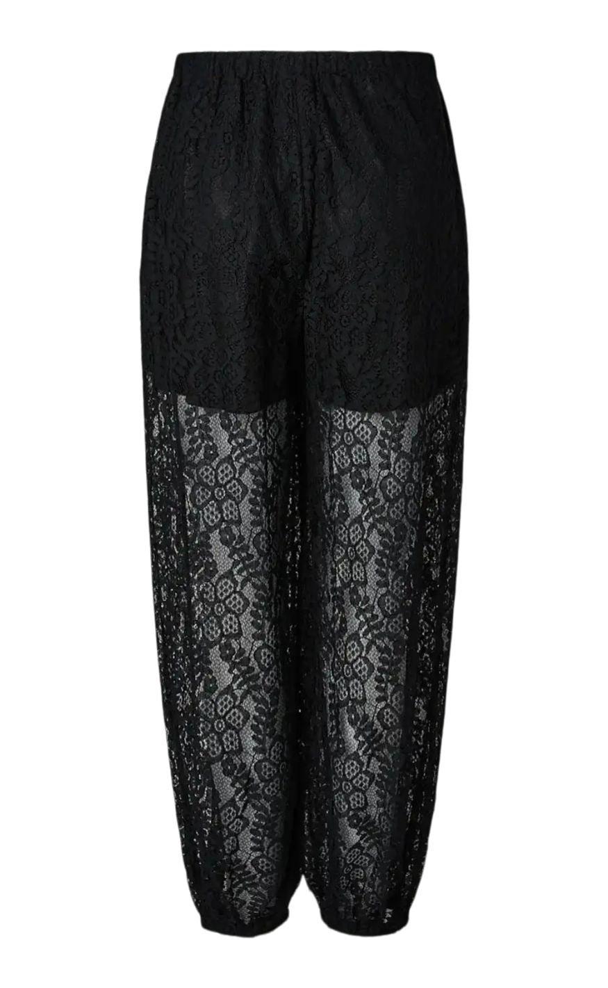Pieces Bukser - Aline Lace - Black