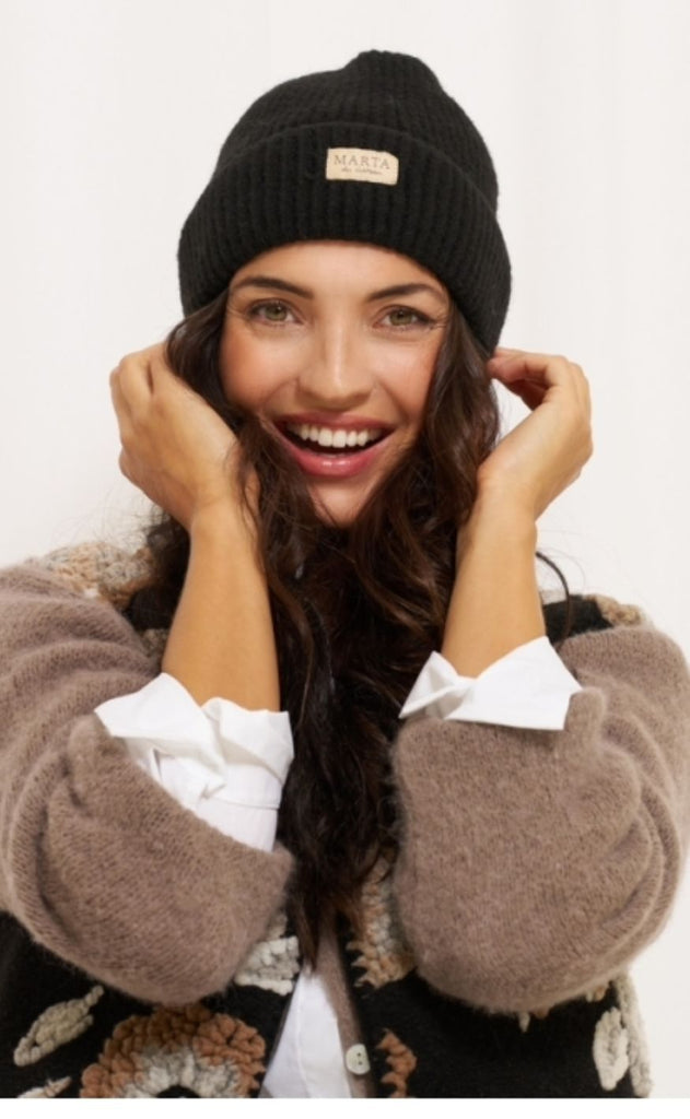 Marta Du Chateau Lue - Rib Beanie - Black