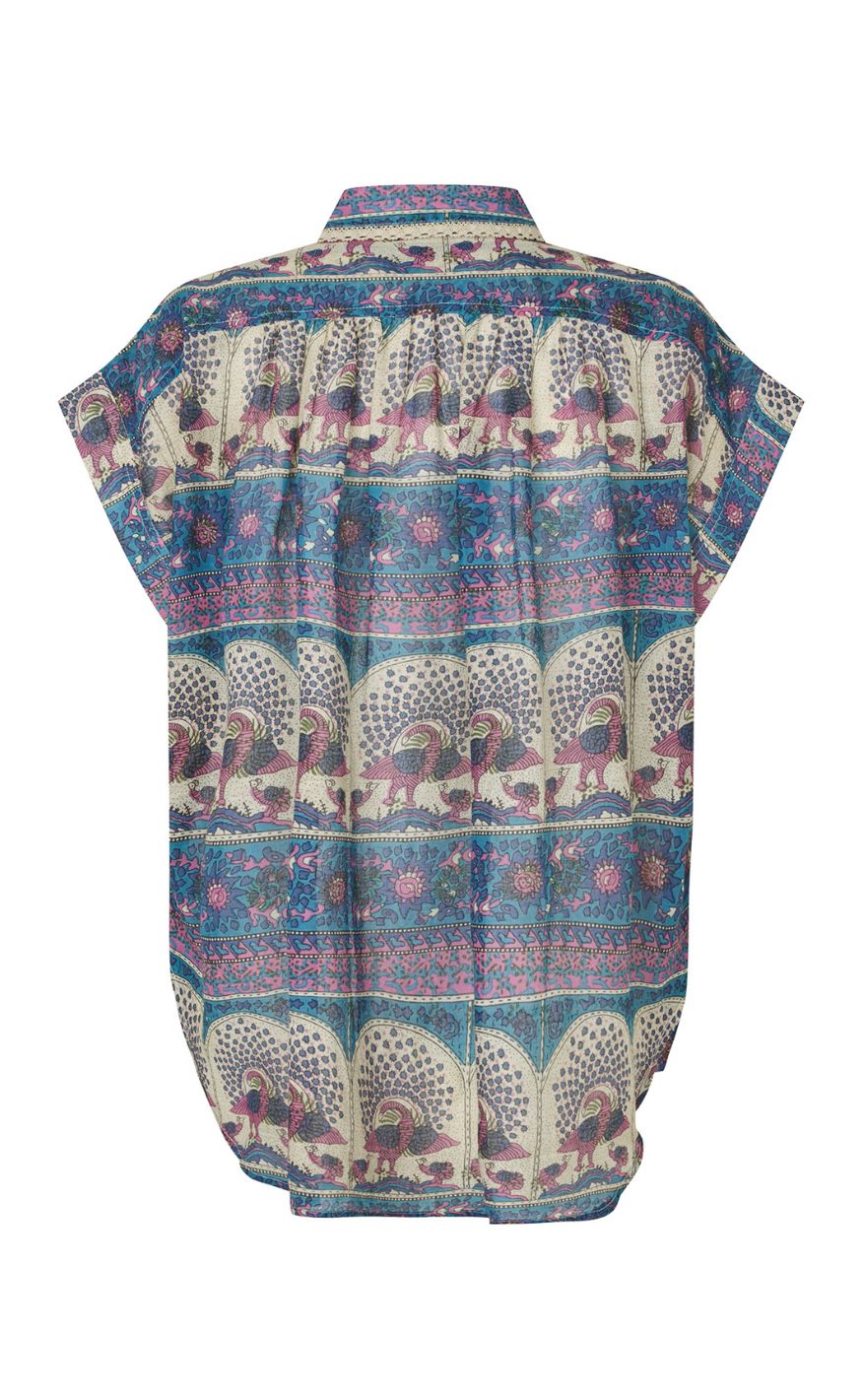 Lollys Laundry Skjorte - Badal SS - Blue