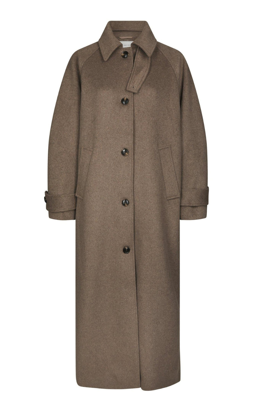 Neo Noir Jakke - Keaton Wool - Taupe