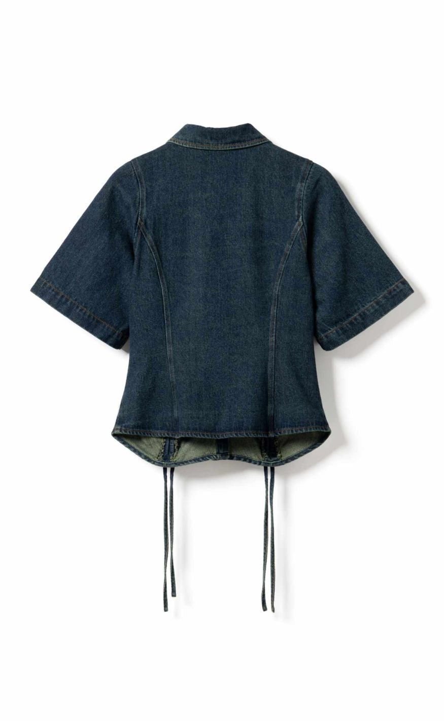 Noella Bluse - Miciaiah SS - Vintage Blue Wash