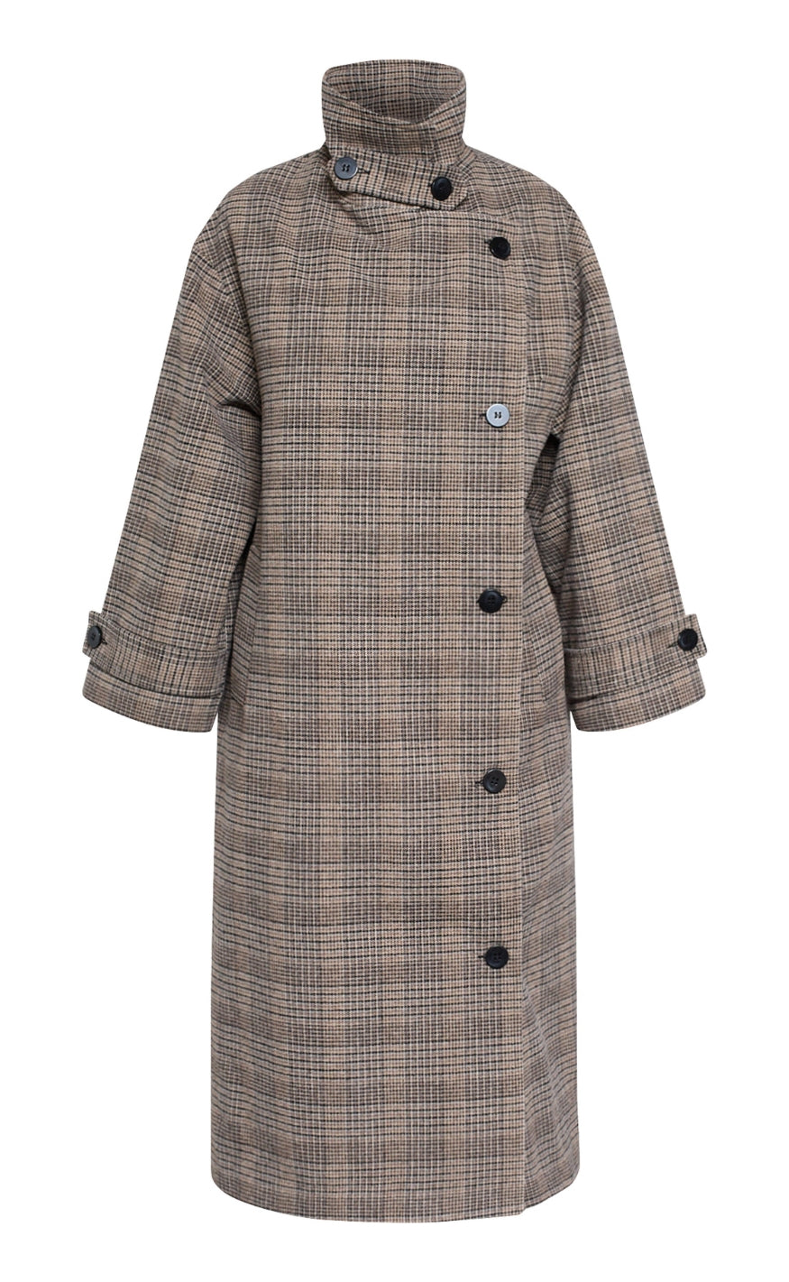 Sisters Point Jakke - DAR-LONG1 - Brown Check