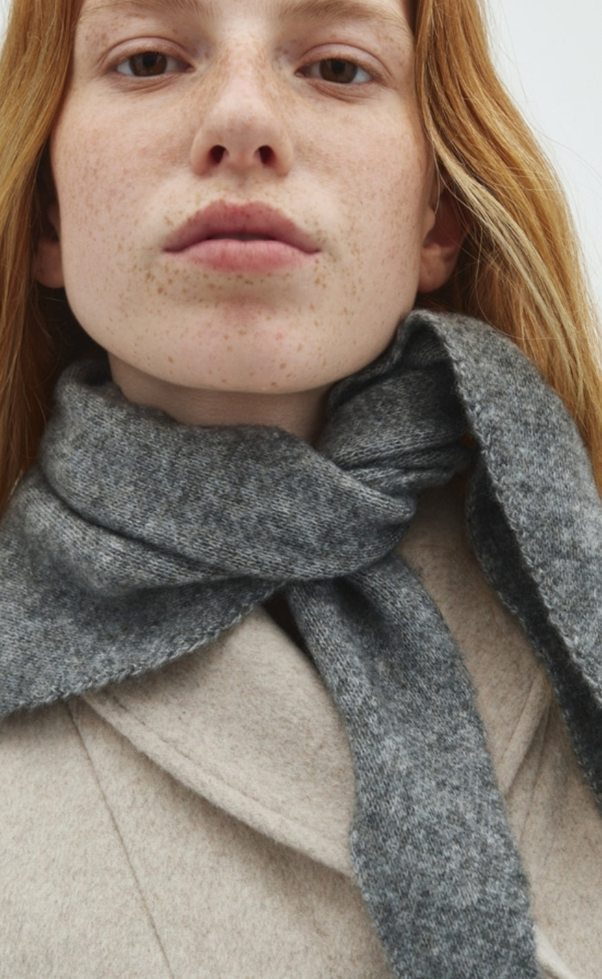 MbyM Skjerf - Ziggiette-M - Medium Grey Melange