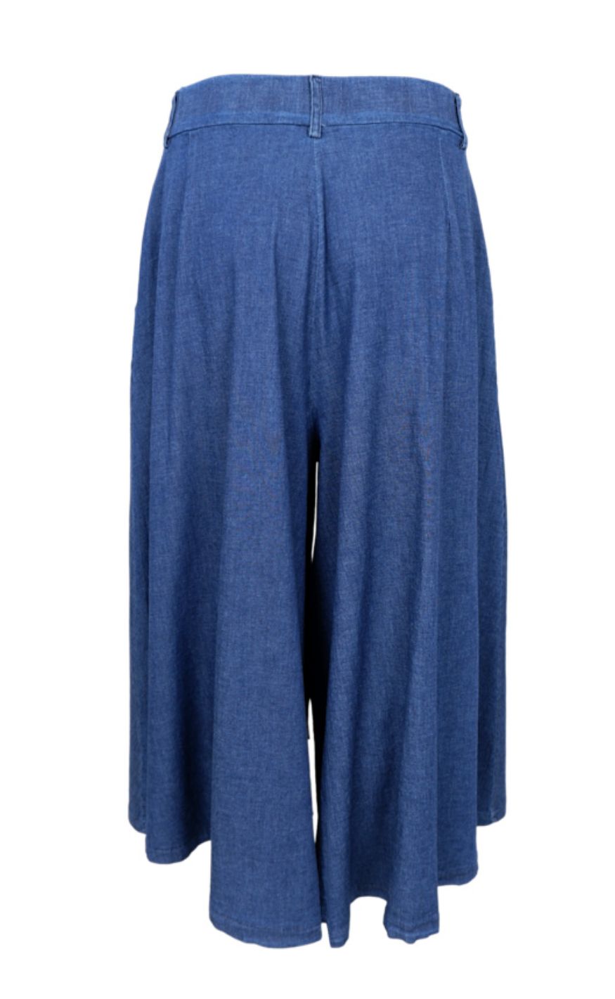Black Colour Skjørt - Hermione Split - Denim Blue