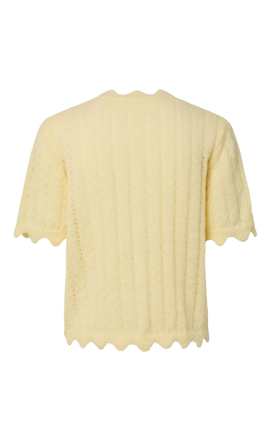 Pieces Cardigan - Ada SS - French Vanilla