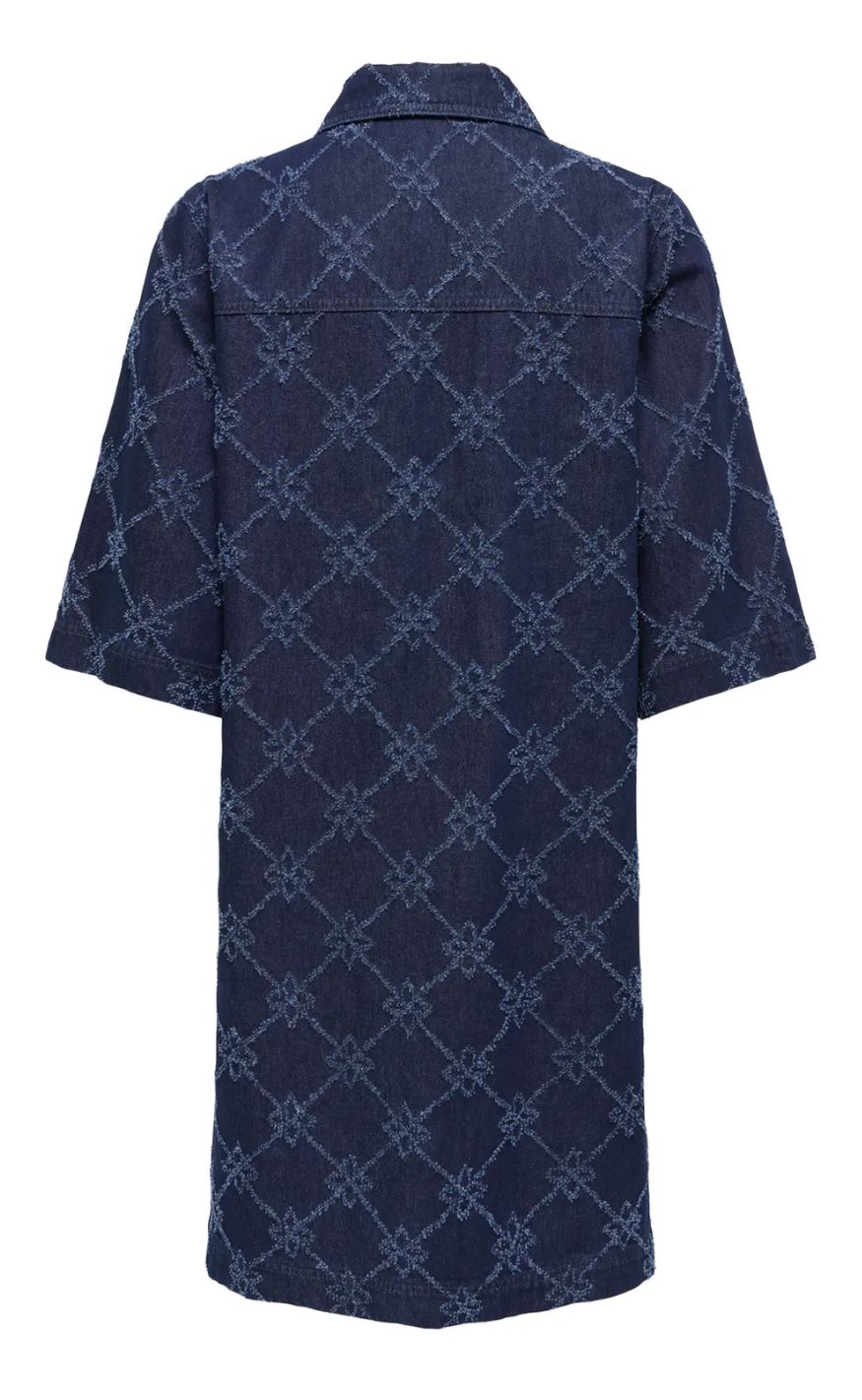 ONLY Kjole - Bella Wide - Dark Blue Denim