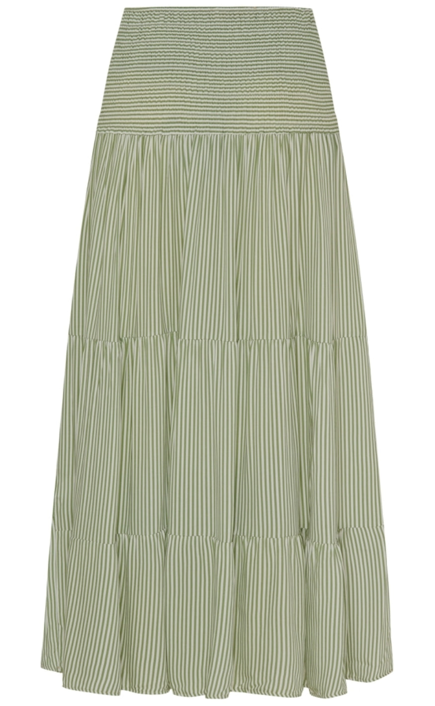 Marta Du Chateau Skjørt - 5201 / 5849 - Kaki Stripe