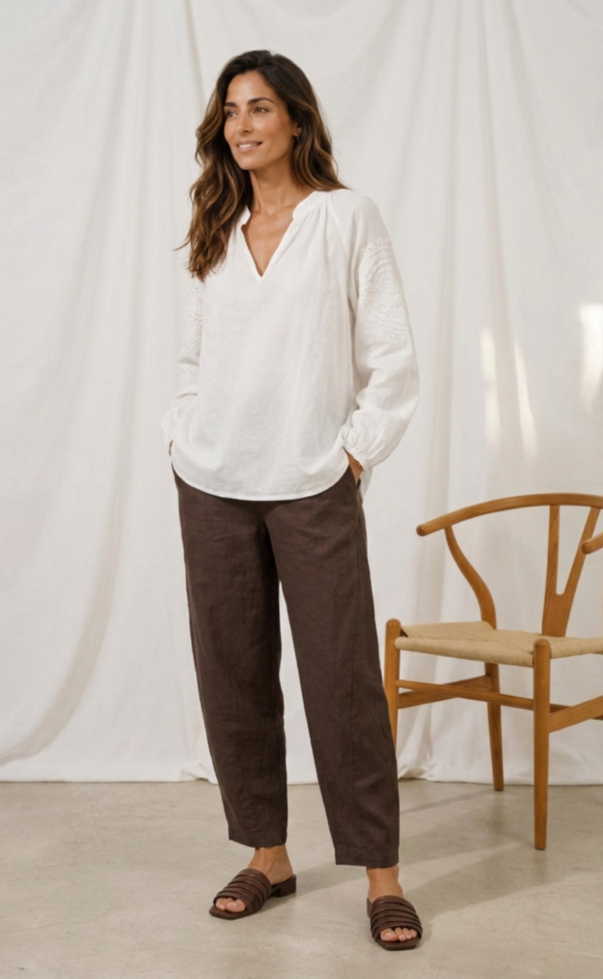 Marta Du Chateau Bluse - Sevina - Offwhite