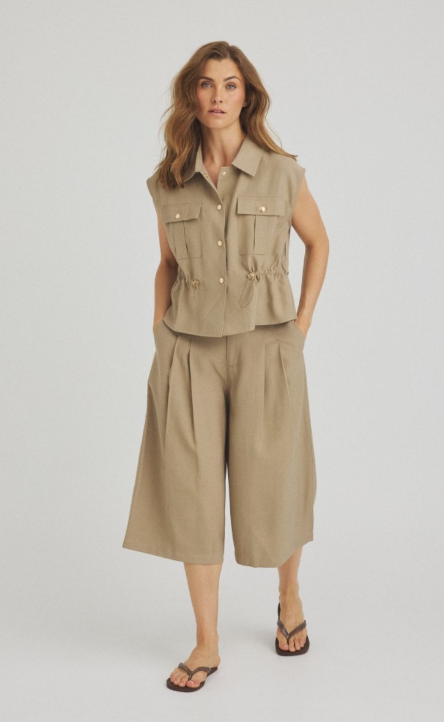 Luxzuz Shorts - Valgerd - Taupe 7012