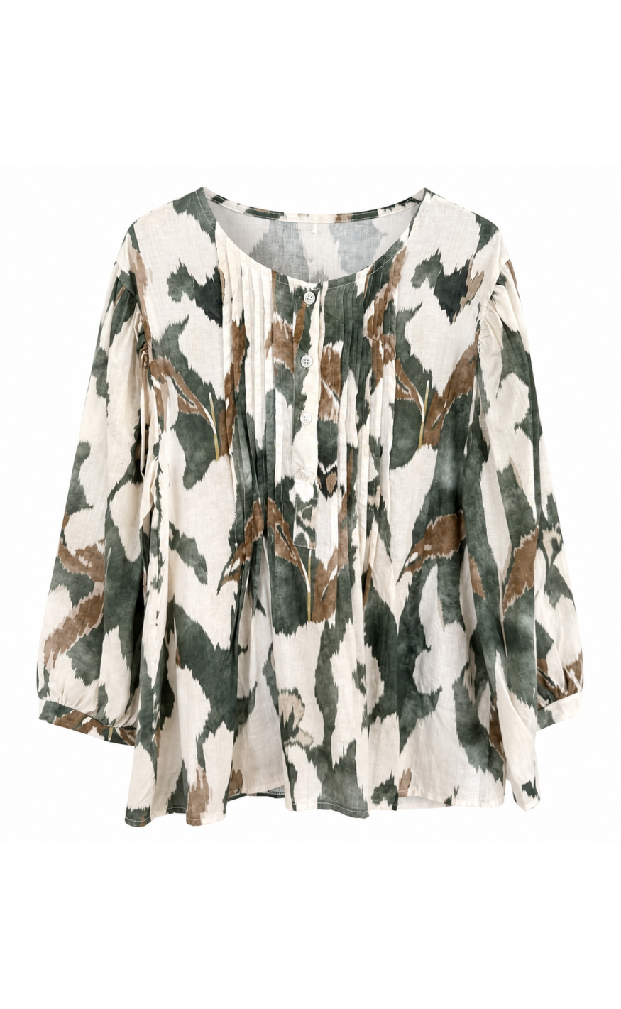 Marta Du Chateau Bluse - Cosmos - Military516tpu