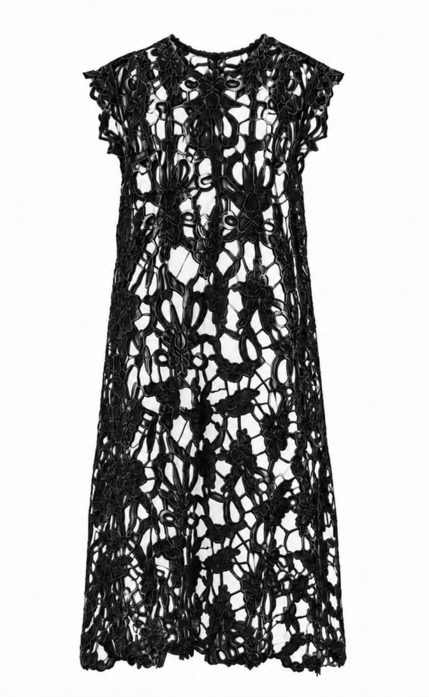 Tim & Simonsen Kjole - Bodil Lace - Black