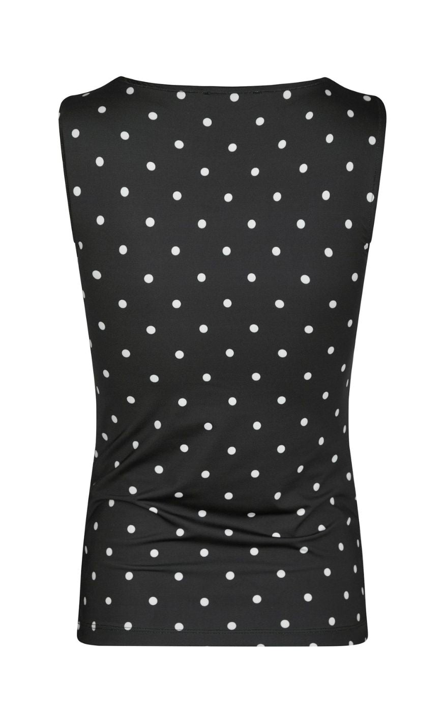 Neo Noir Topp - Ditty Jersey Dot - Black