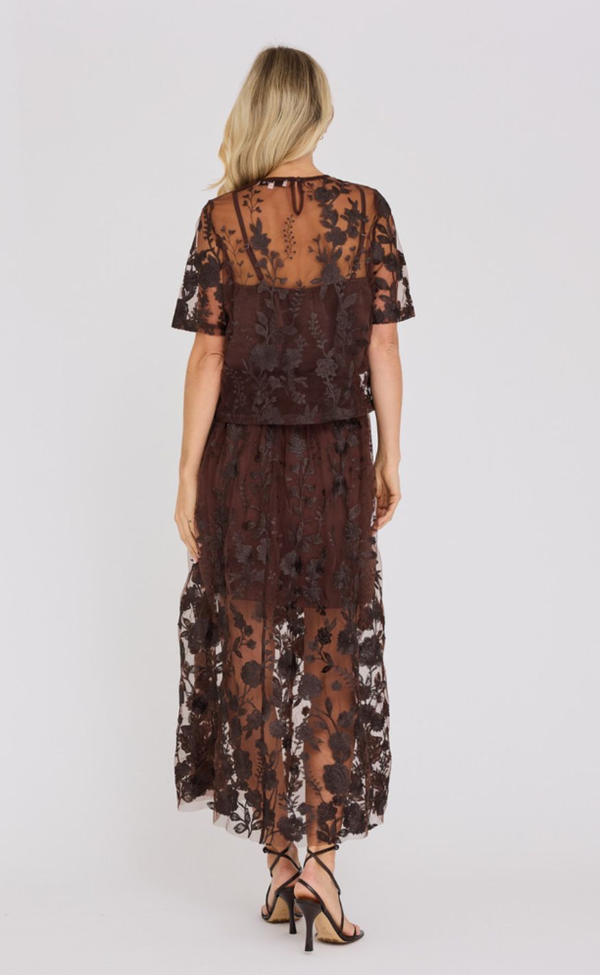 A-View Bluse - Fuchsia - Dark Brown