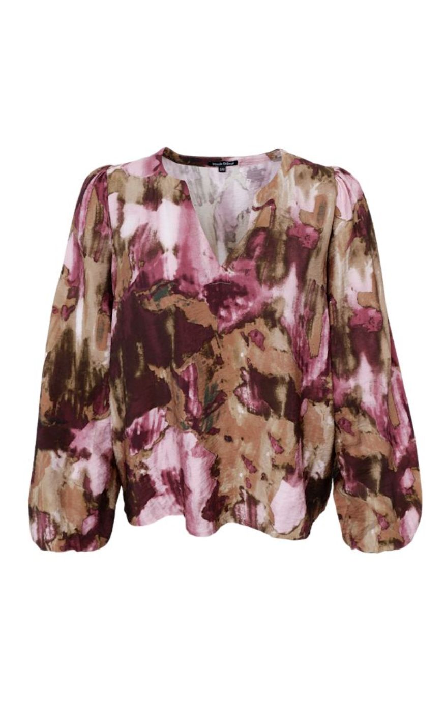 Black Colour Bluse - Sherwood - Plum
