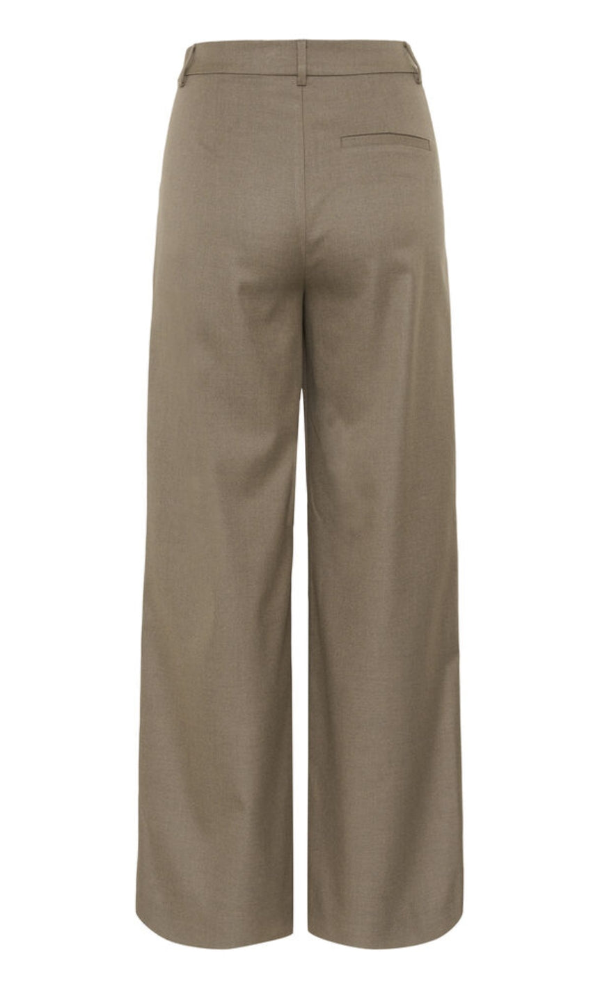 Gestuz Bukser - Paula MW Wide - Dark Timberwolf Melange