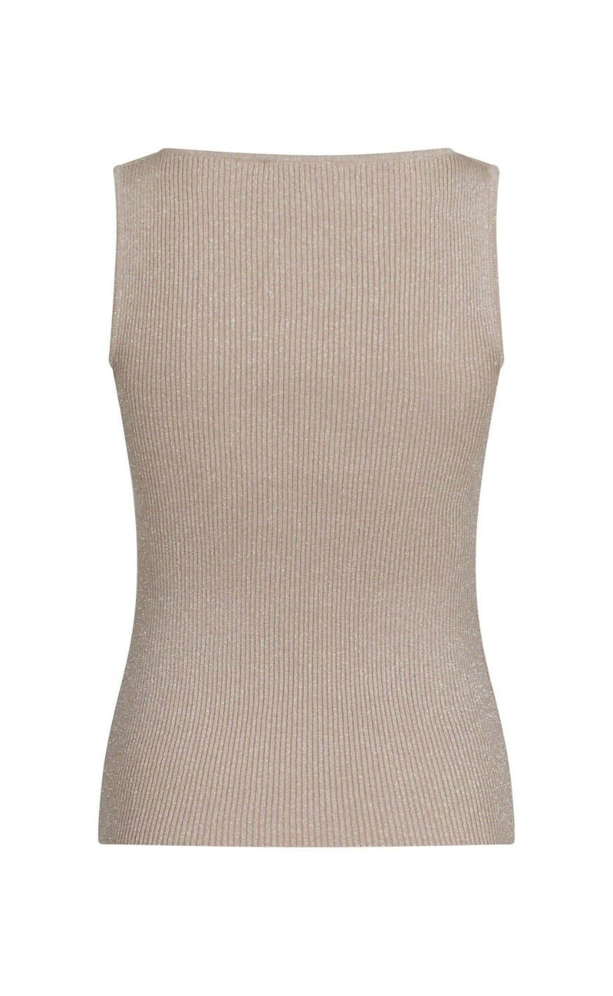 Neo Noir Topp - Talia Glitter Knit - Sand